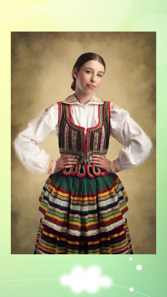 原创rose画一样美丽的波兰民间服饰