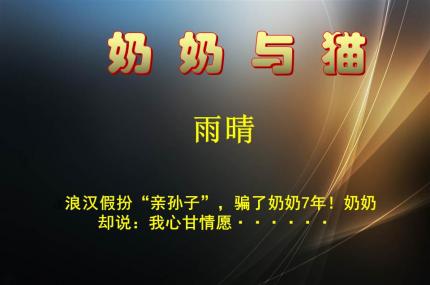 奶奶与猫
